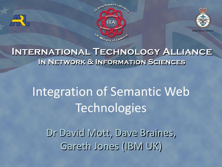 integration of semantic web technologies