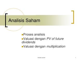 analisis saham