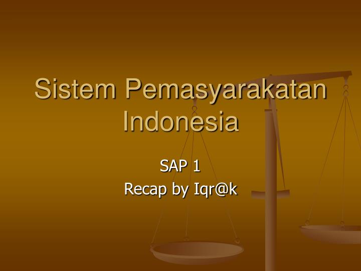 sistem pemasyarakatan indonesia