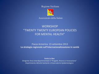 workshop twenty twenty european policies for mental health