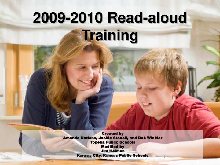 2009 2010 read aloud training
