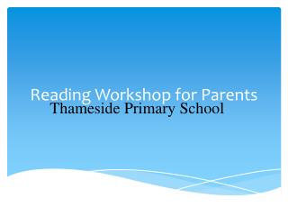 Reading Workshop for Parents