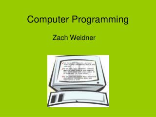 Computer Programming