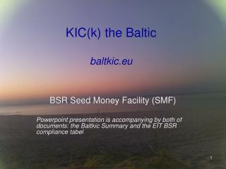 KIC(k) the Baltic baltkic.eu