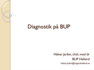 diagnostik p bup