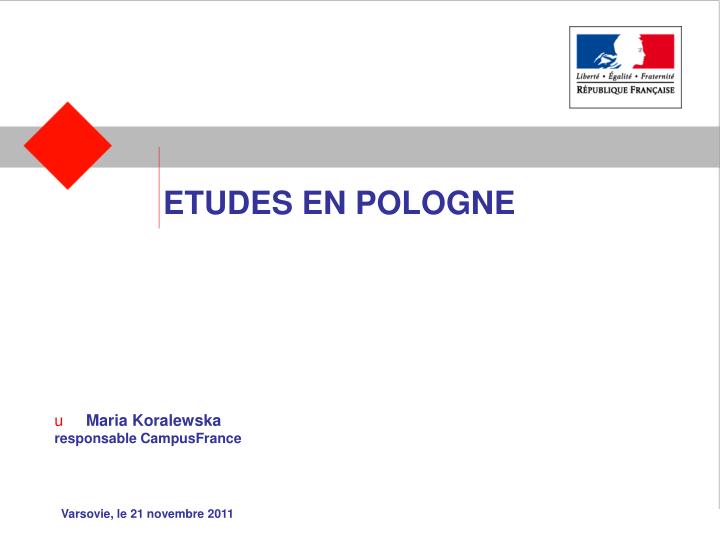 etudes en pologne