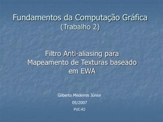 fundamentos da computa o gr fica trabalho 2