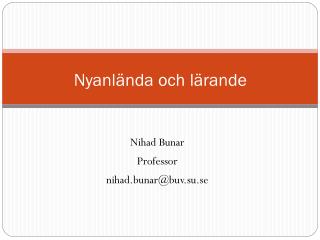 nyanl nda och l rande