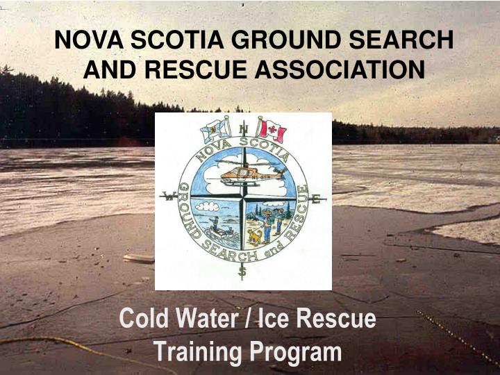 cold water ice rescue training program