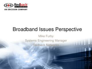 Broadband Issues Perspective