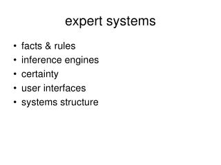 expert systems