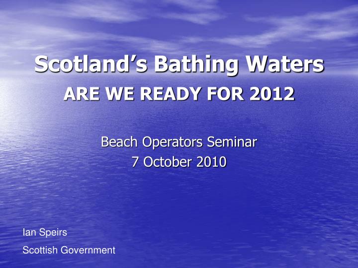 scotland s bathing waters