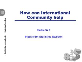 How can International Community help