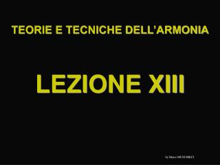 lezione xiii