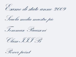 esame di stato anno 2009