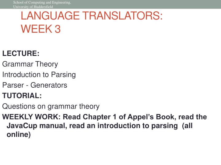 language translators week 3