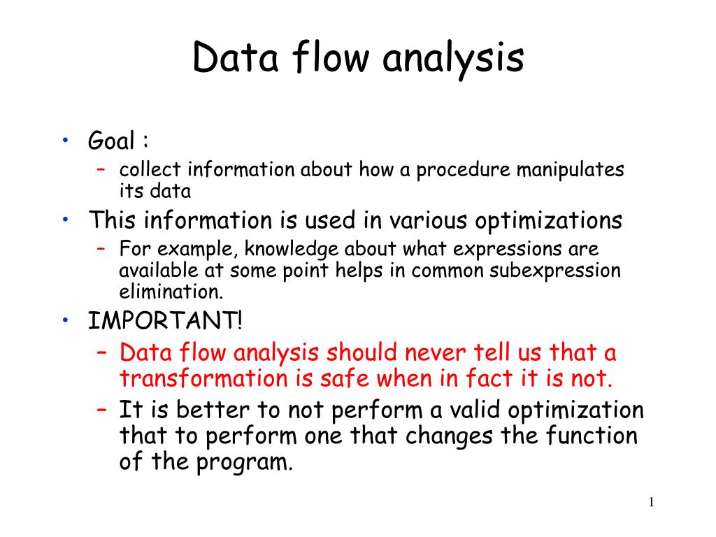 PPT - Data flow analysis PowerPoint Presentation, free download - ID ...
