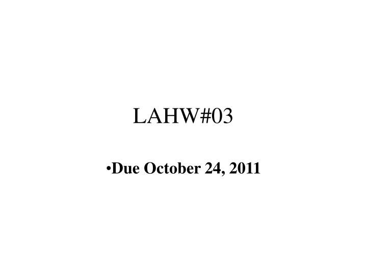 lahw 03