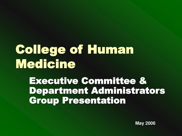 college of human medicine