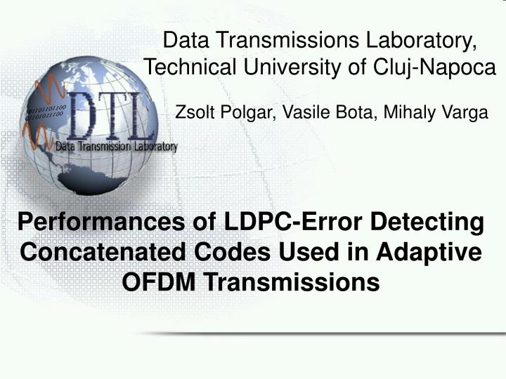 performances of ldpc error detecting concatenated codes used in adaptive ofdm transmissions
