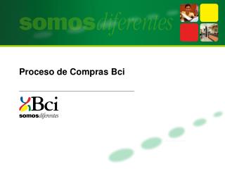 proceso de compras bci