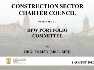 CONSTRUCTION SECTOR CHARTER COUNCIL