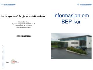 informasjon om bep kur