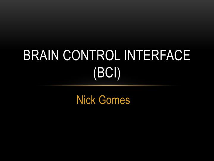 brain control interface bci