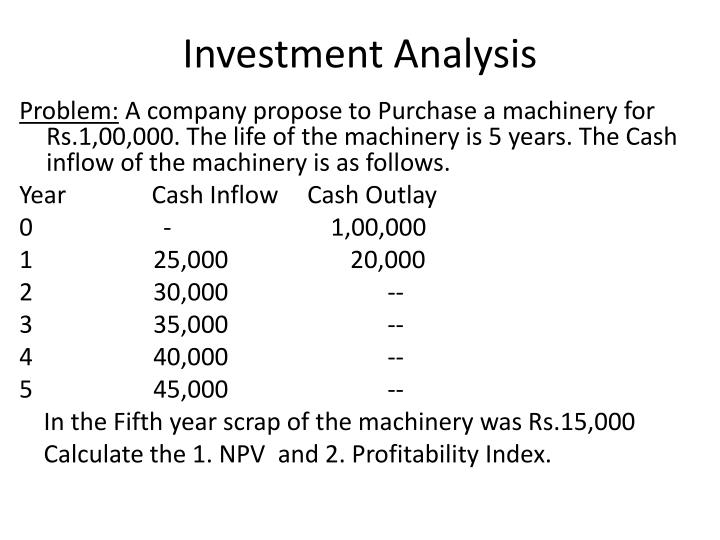 investment analysis