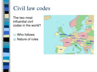 Civil law codes