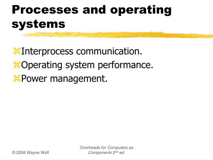 processes and operating systems