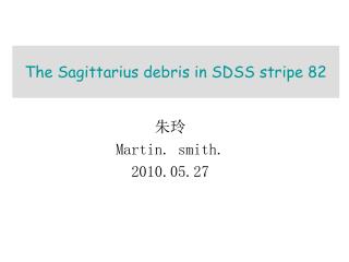 The Sagittarius debris in SDSS stripe 82