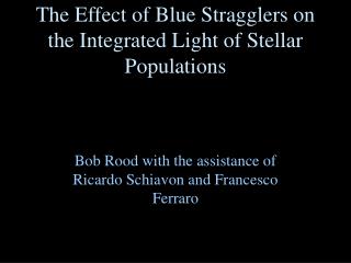 The Effect of Blue Stragglers on the Integrated Light of Stellar Populations