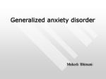 Generalized anxiety disorder - slide 1
