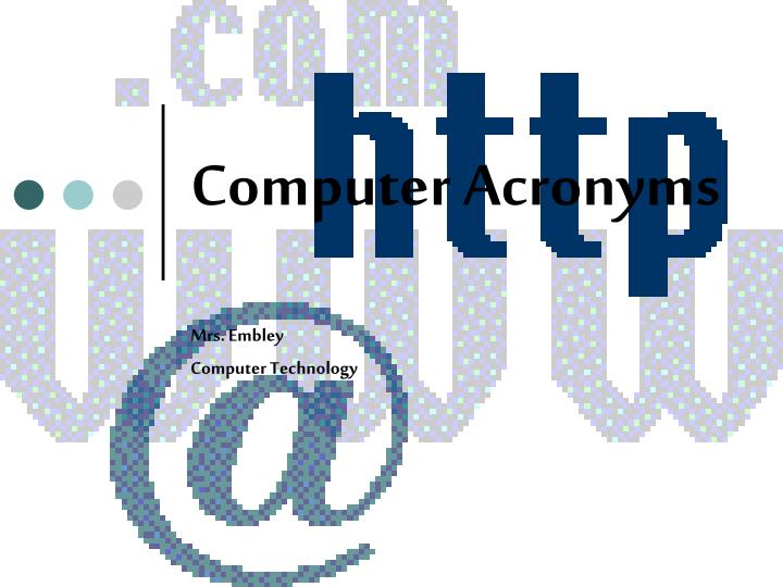 computer acronyms
