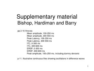 Supplementary material Bishop, Hardiman and Barry