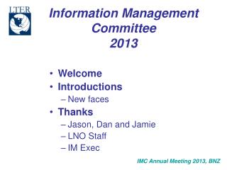Information Management Committee 2013