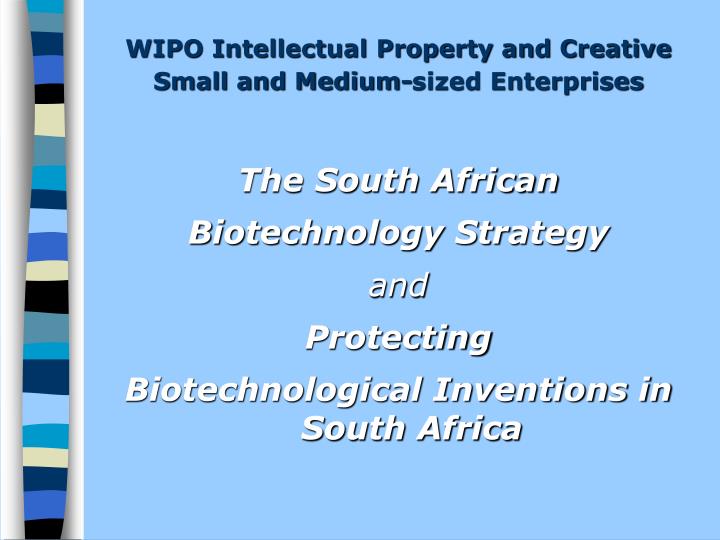 wipo intellectual property and creative small and medium sized enterprises