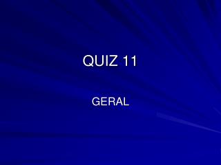 quiz 11