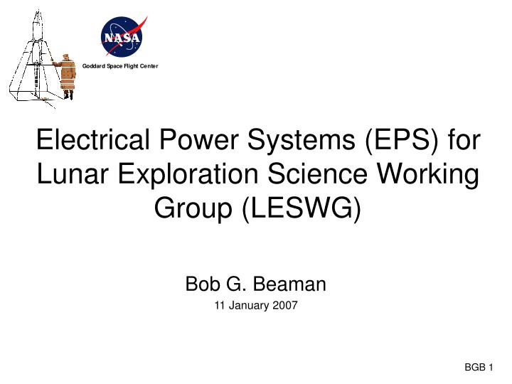 electrical power systems eps for lunar exploration science working group leswg