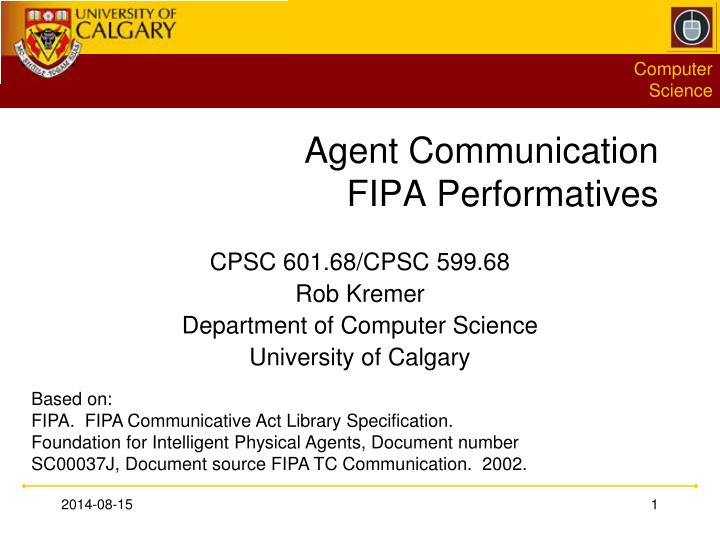 agent communication fipa performatives