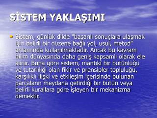 s stem yakla imi