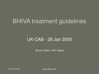 BHIVA treatment guidelines