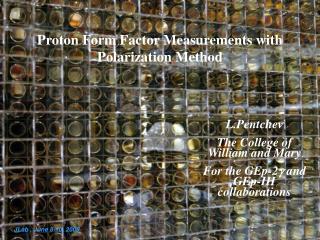 Proton Form Factor Measurements with Polarization Method