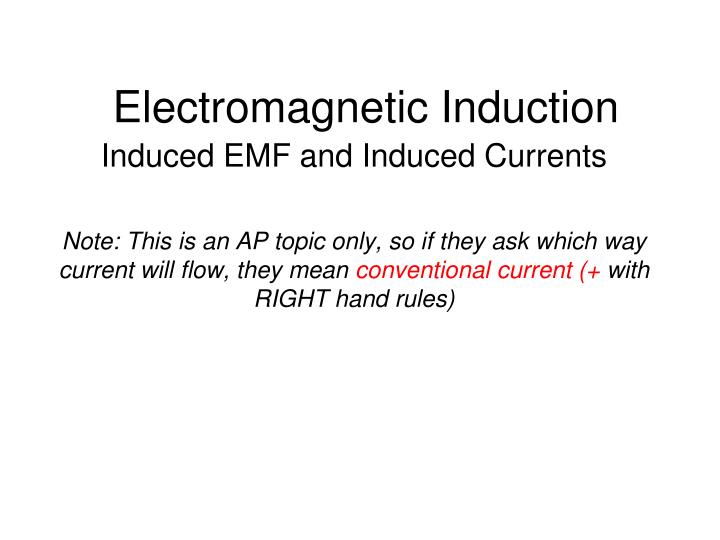 electromagnetic induction