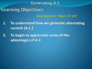 Generating A.C.