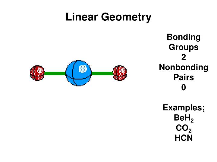 bonding groups 2 nonbonding pairs 0 examples beh 2 co 2 hcn