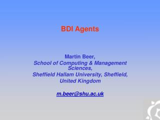 BDI Agents