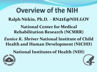 Overview of the NIH