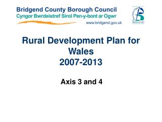 Rural Development Plan for Wales 2007-2013